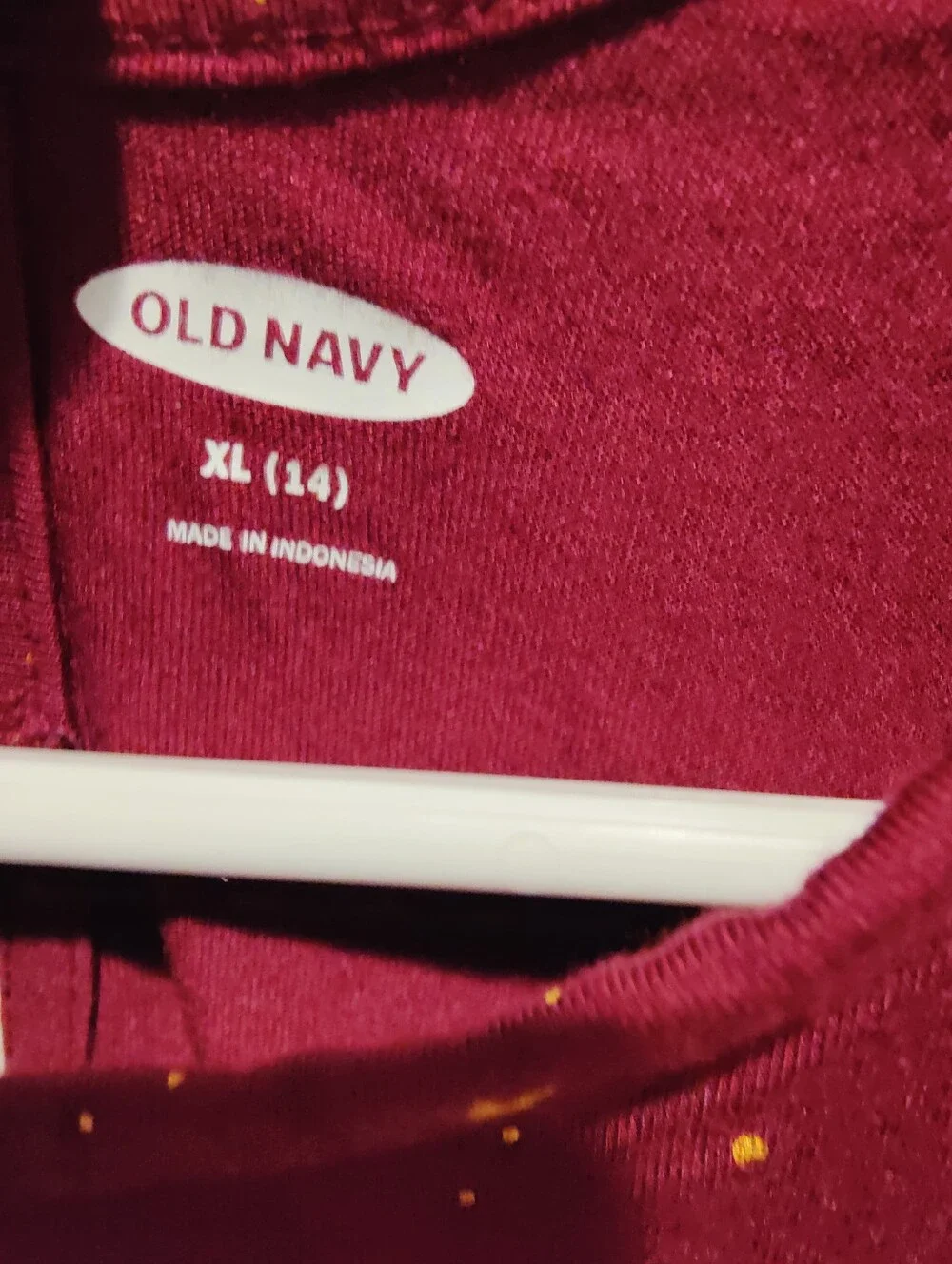 Old Navy Burgundy Gold Stars Dress